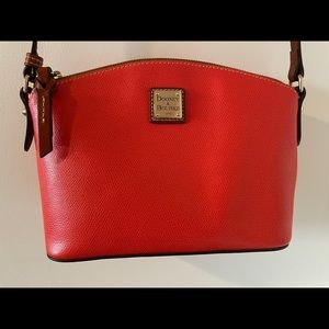 Dooney & Bourke Pebble Leather Crossbody in Orange